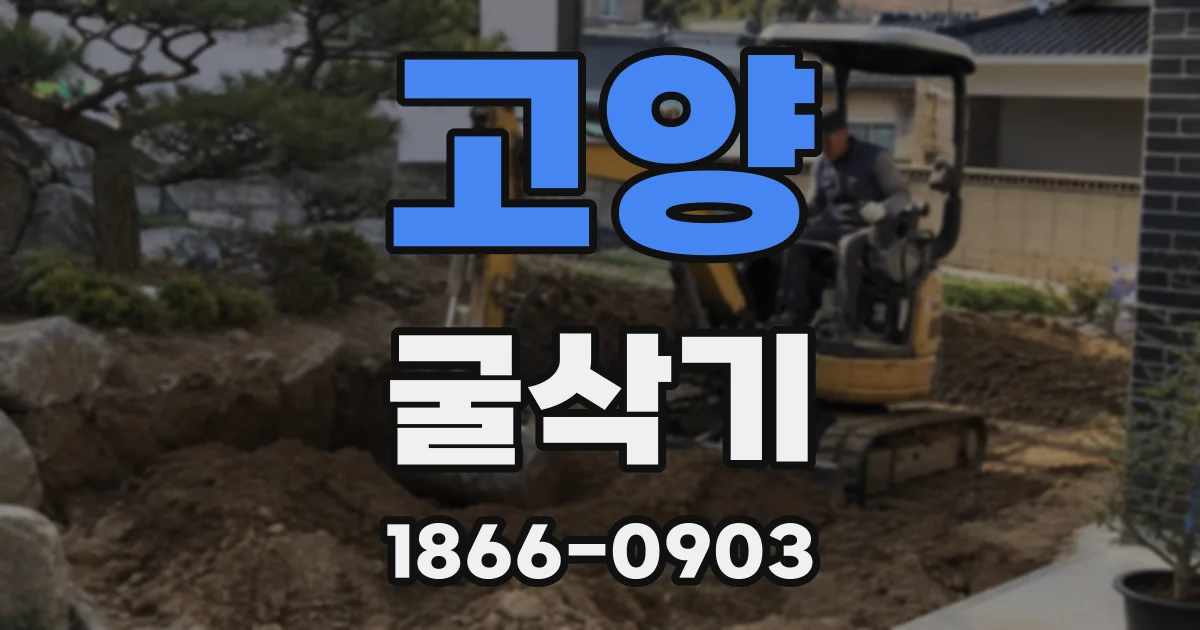 고양 굴삭기