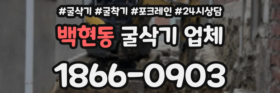 백현동 굴삭기 업체