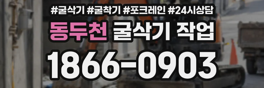 동두천 굴삭기 작업