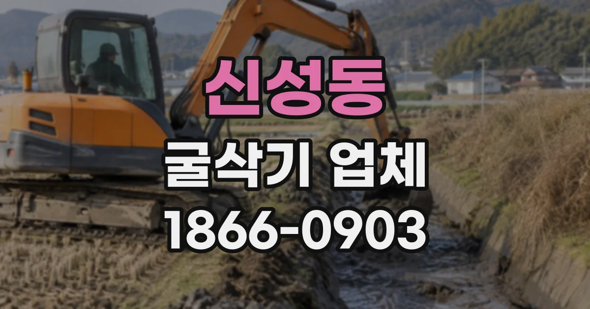 신성동 굴삭기업체
