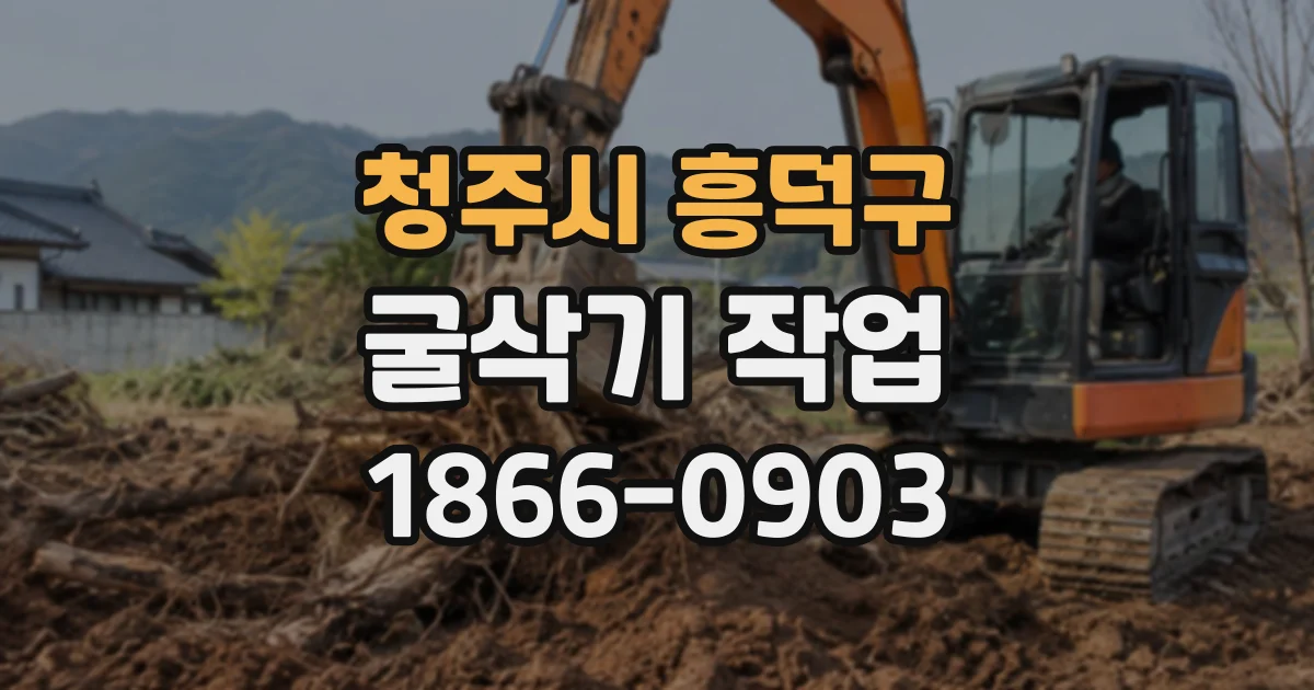 청주시 흥덕구 굴삭기작업