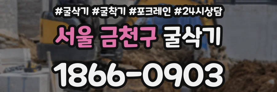 서울 금천구 굴삭기