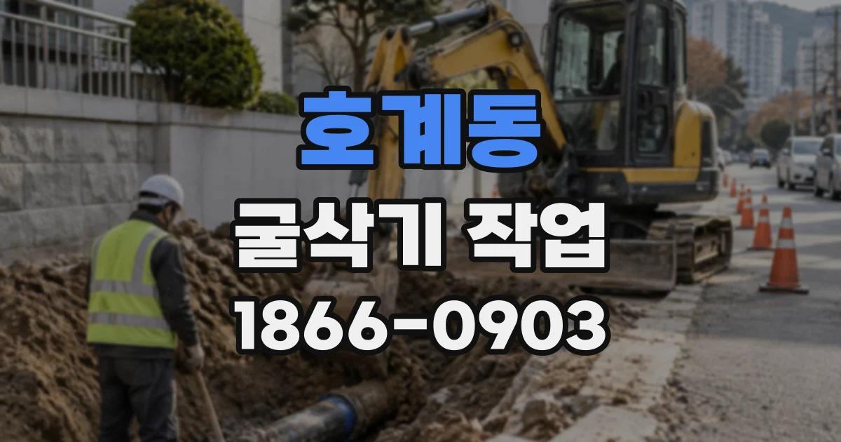 호계동 굴삭기작업