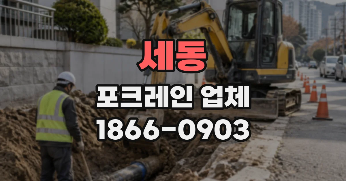 세동 포크레인업체