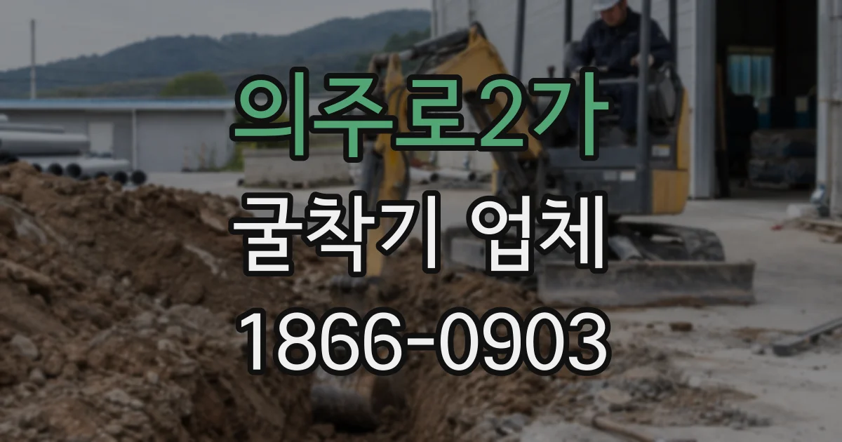 의주로2가 굴착기 업체