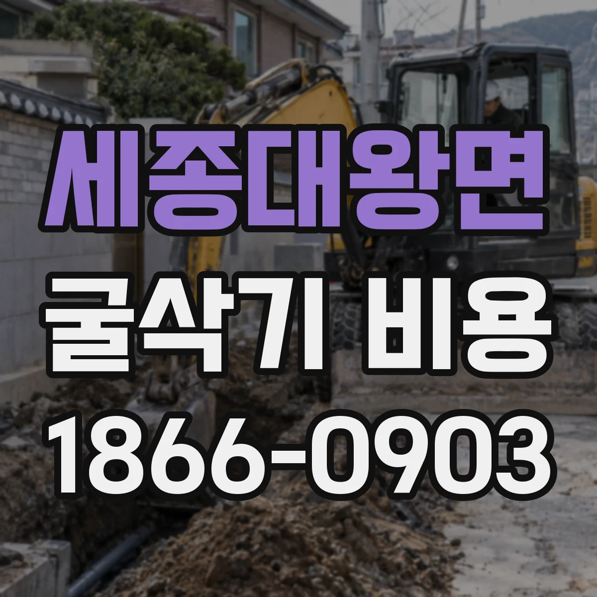 세종대왕면 굴삭기 비용