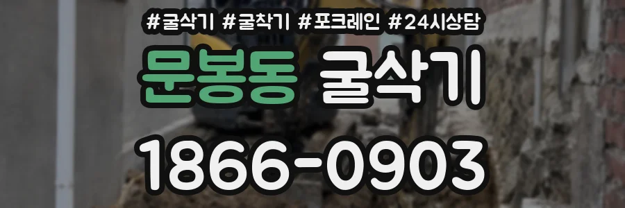 문봉동 굴삭기
