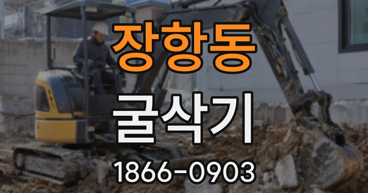 장항동 굴삭기