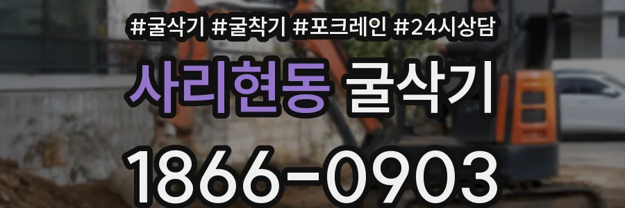 사리현동 굴삭기