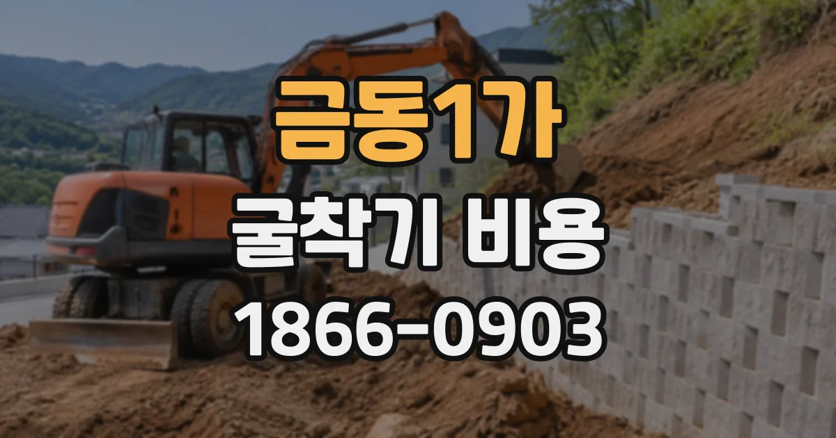 금동1가 굴착기비용