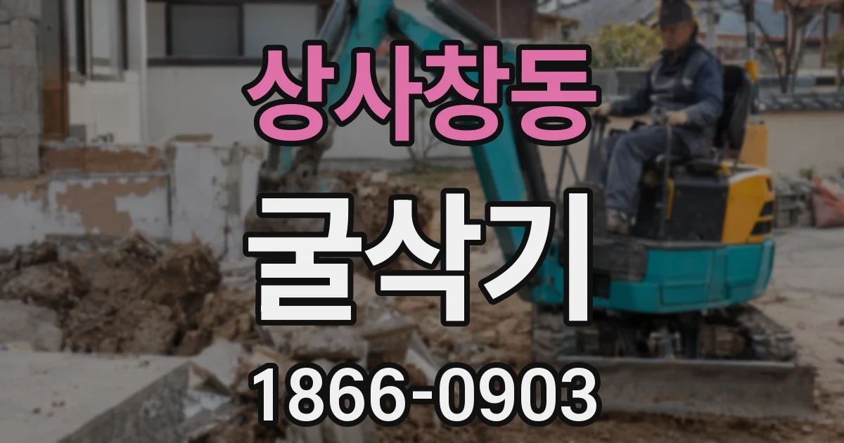 상사창동 굴삭기
