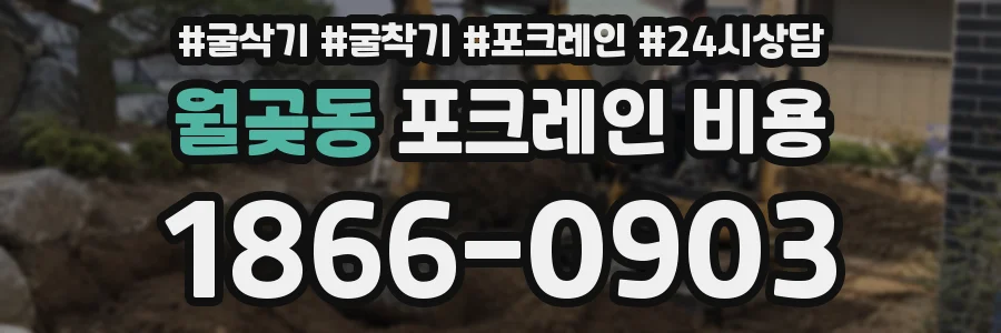 월곶동 포크레인 비용