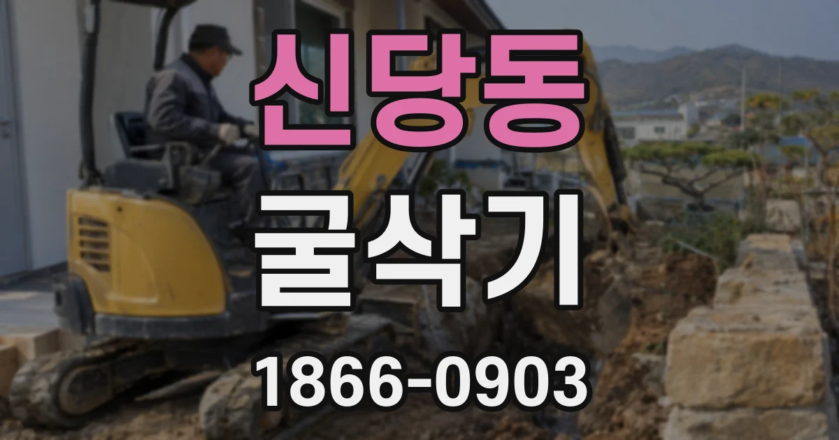 신당동 굴삭기