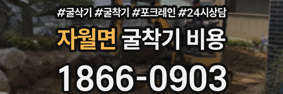 자월면 굴착기 비용