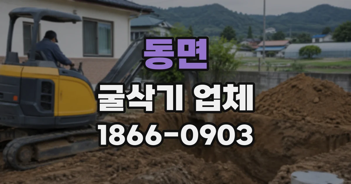 동면 굴삭기업체
