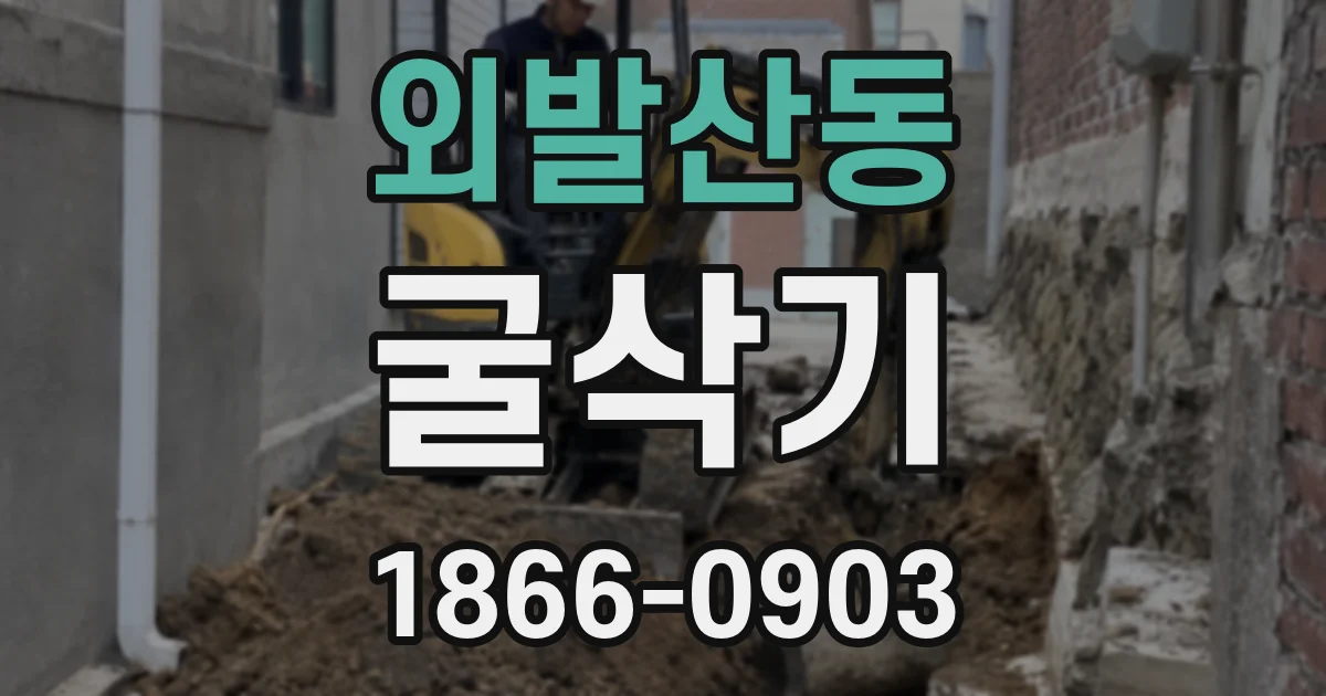 외발산동 굴삭기