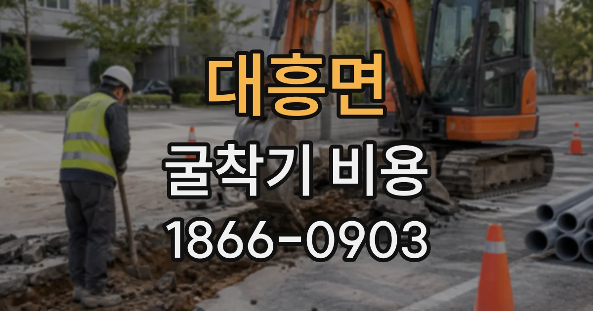 대흥면 굴착기비용