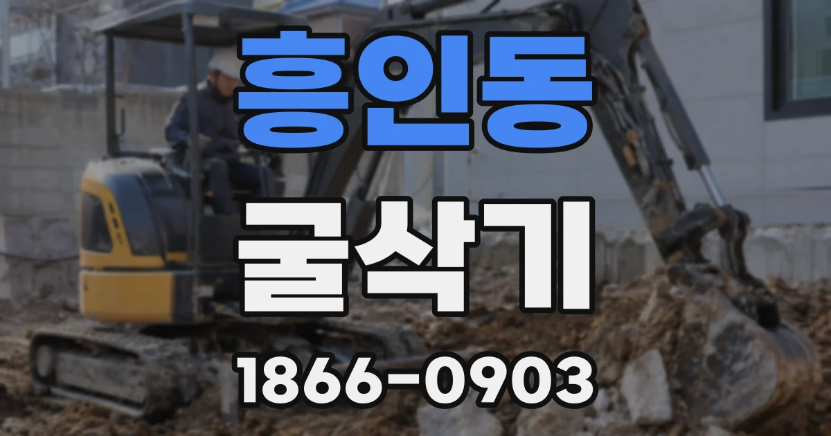 흥인동 굴삭기