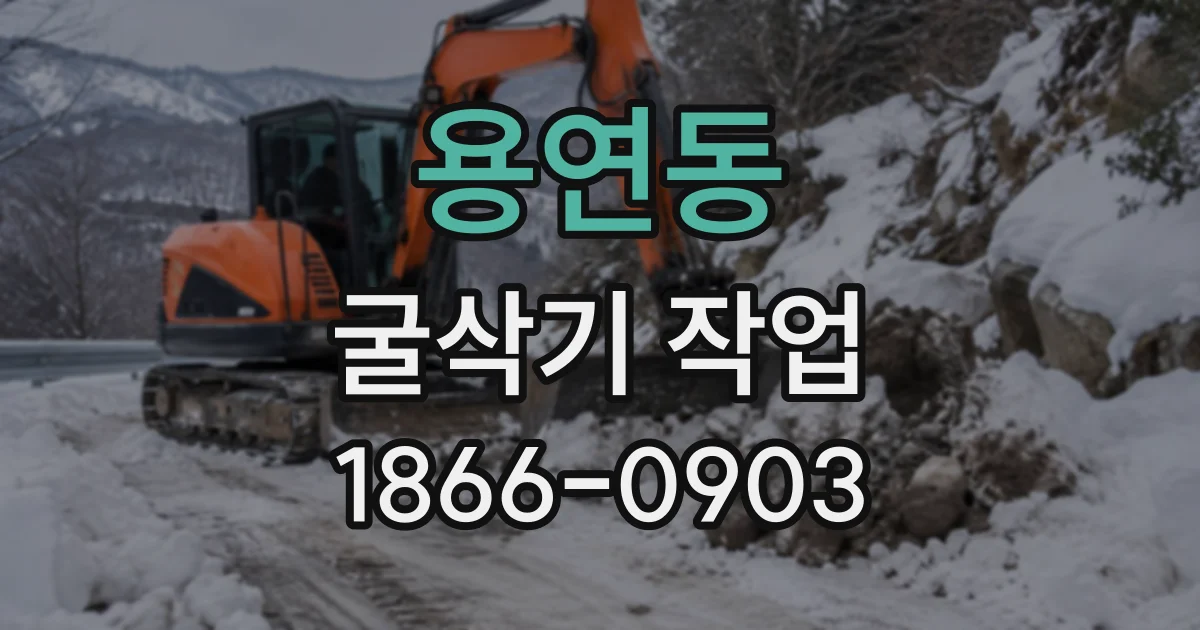 용연동 굴삭기작업