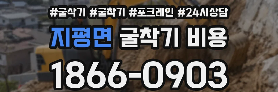 지평면 굴착기 비용