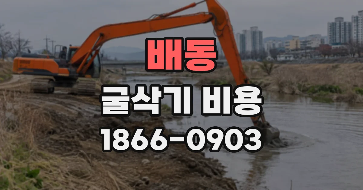 배동 굴삭기비용