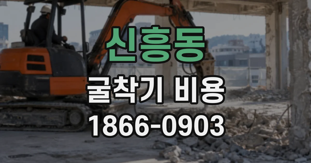 신흥동 굴착기비용