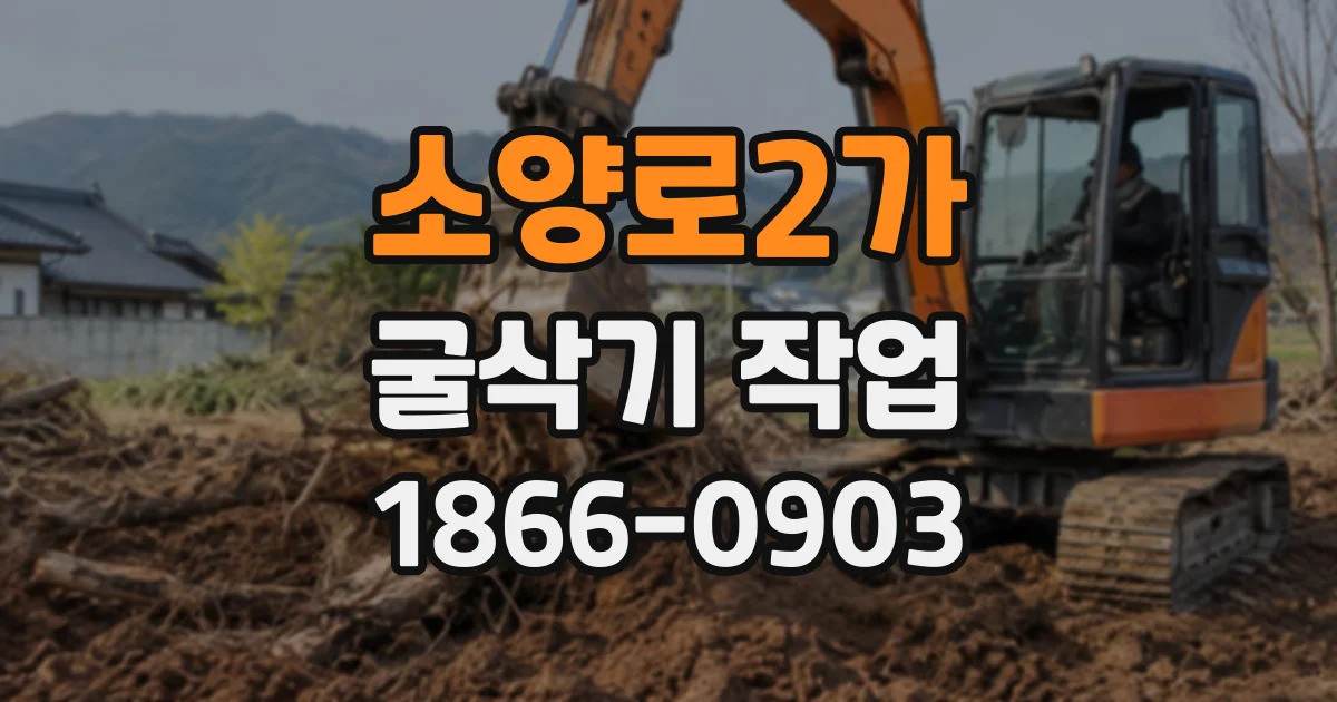 소양로2가 굴삭기작업