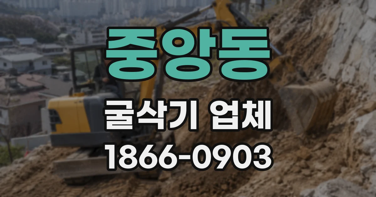 중앙동 굴삭기 업체