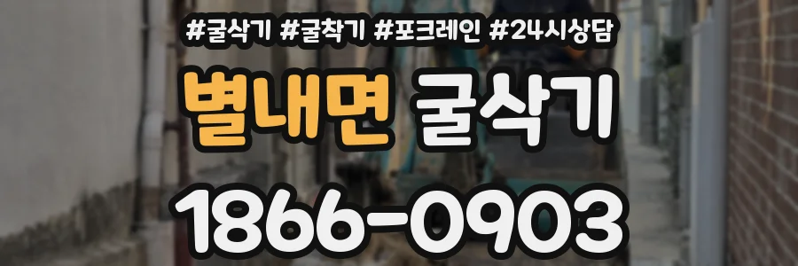 별내면 굴삭기
