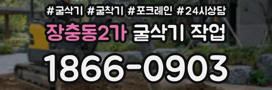 장충동2가 굴삭기 작업