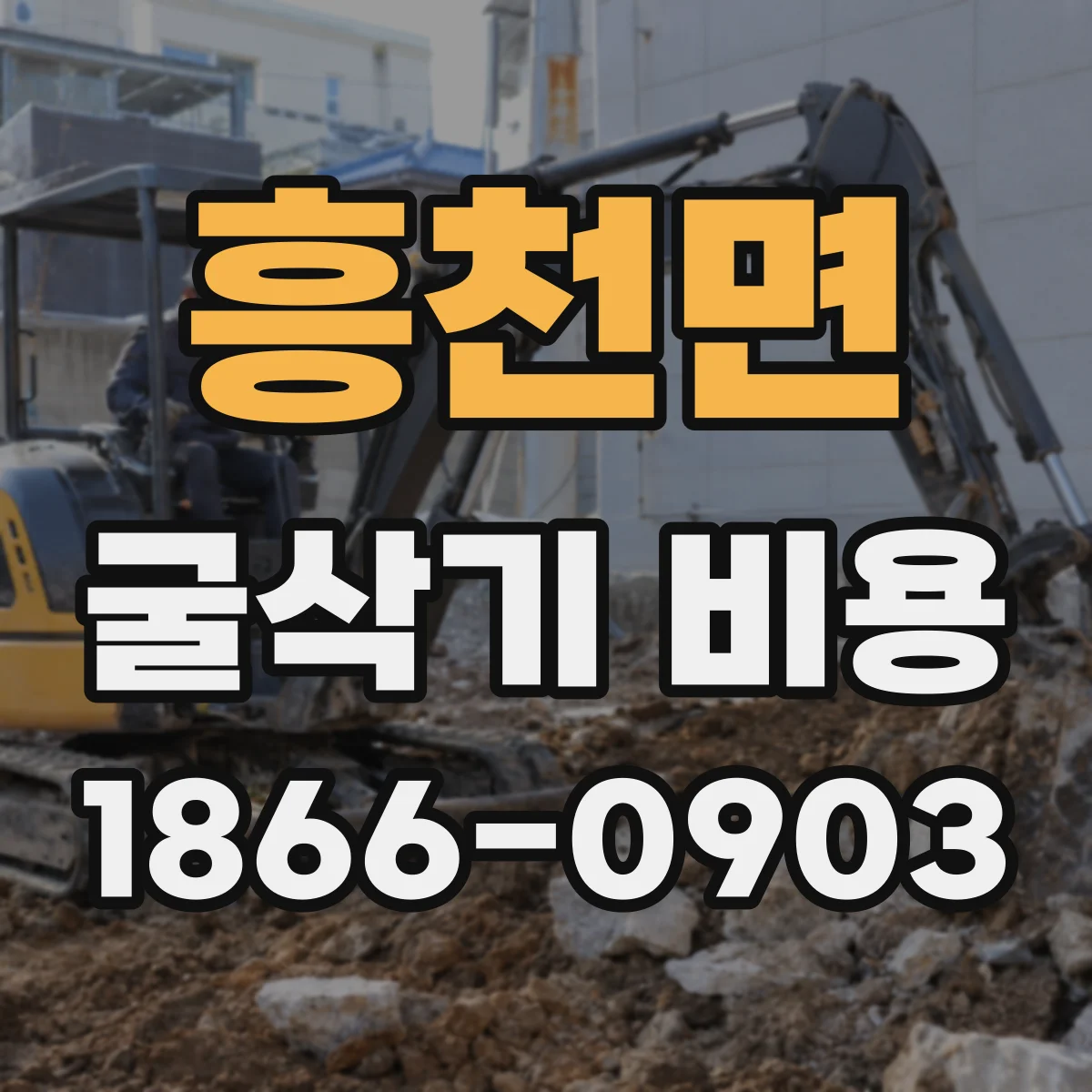 흥천면 굴삭기 비용