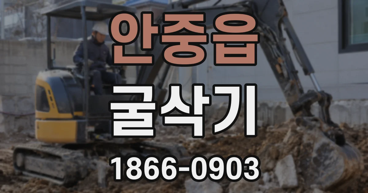 안중읍 굴삭기
