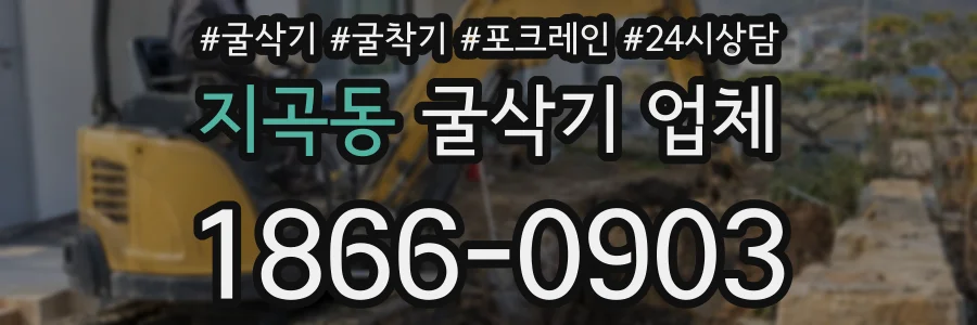 지곡동 굴삭기 업체