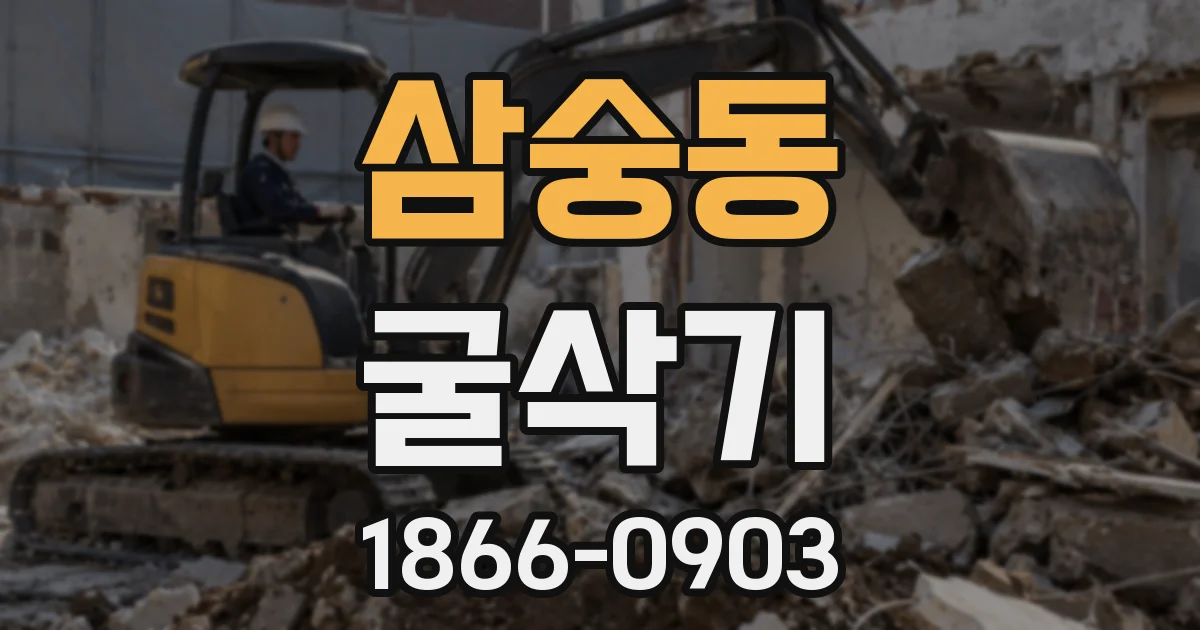 삼숭동 굴삭기