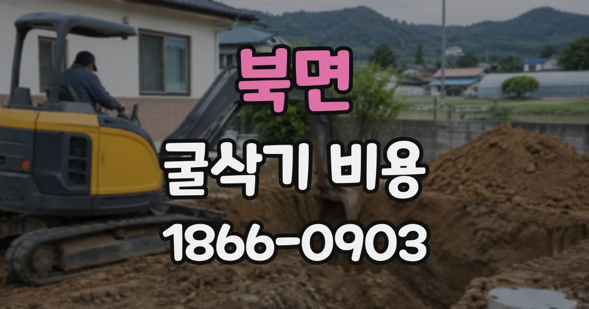 북면 굴삭기비용
