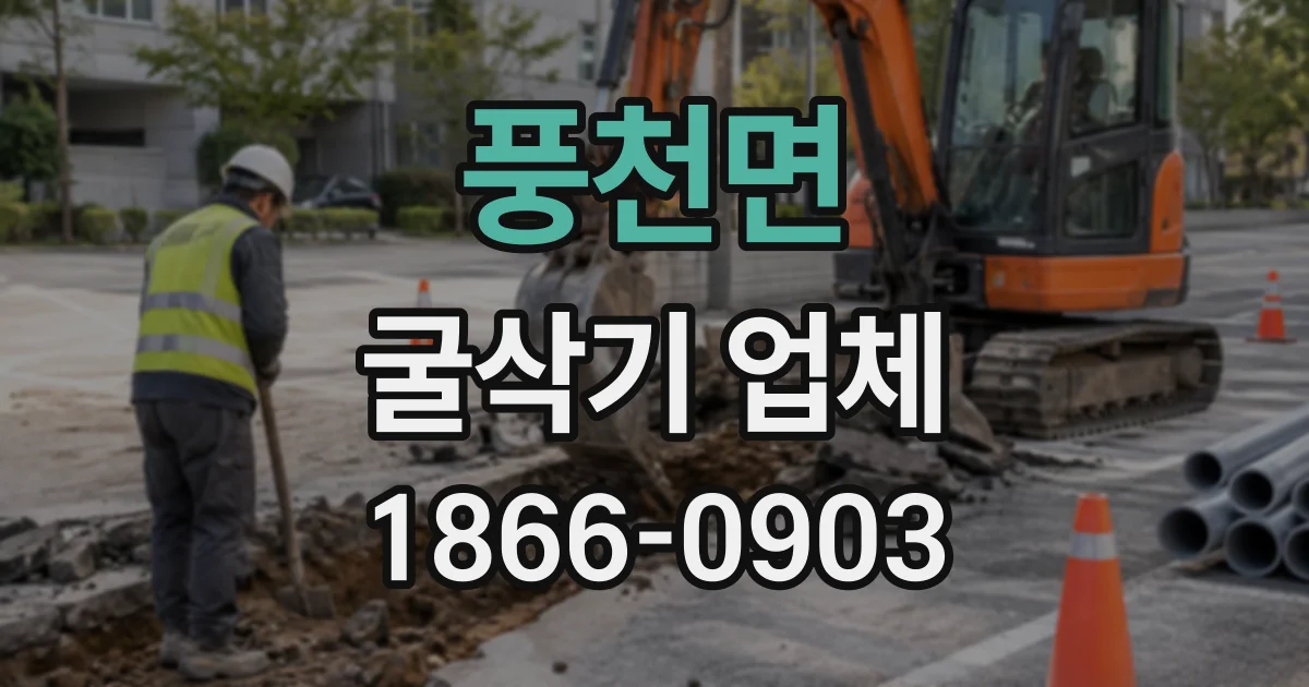 풍천면 굴삭기업체