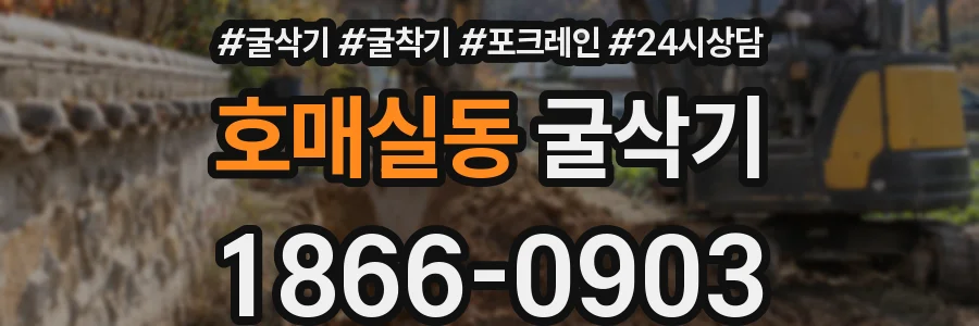 호매실동 굴삭기