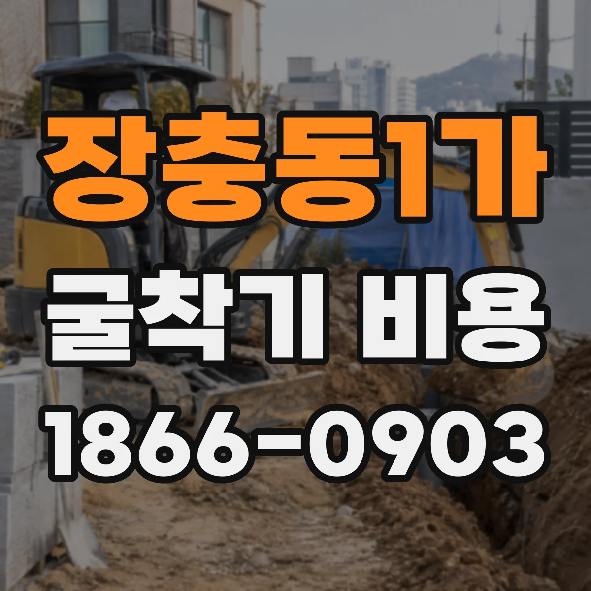 장충동1가 굴착기 비용