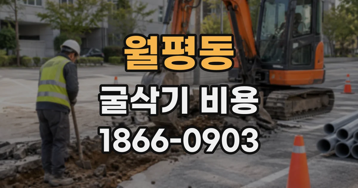 월평동 굴삭기비용