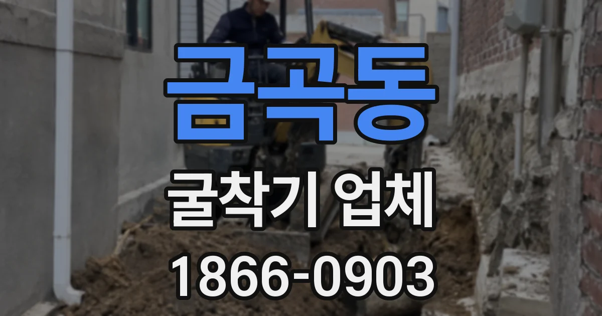 금곡동 굴착기 업체