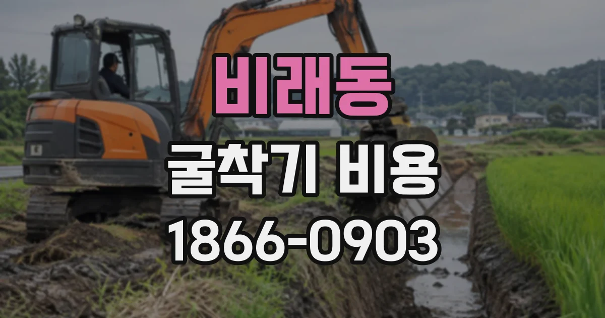 비래동 굴착기비용