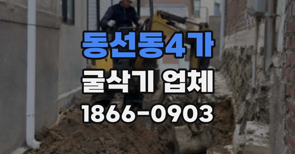 동선동4가 굴삭기 업체