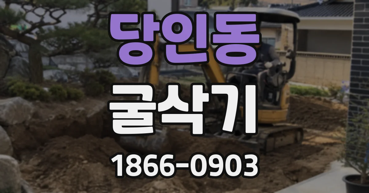 당인동 굴삭기