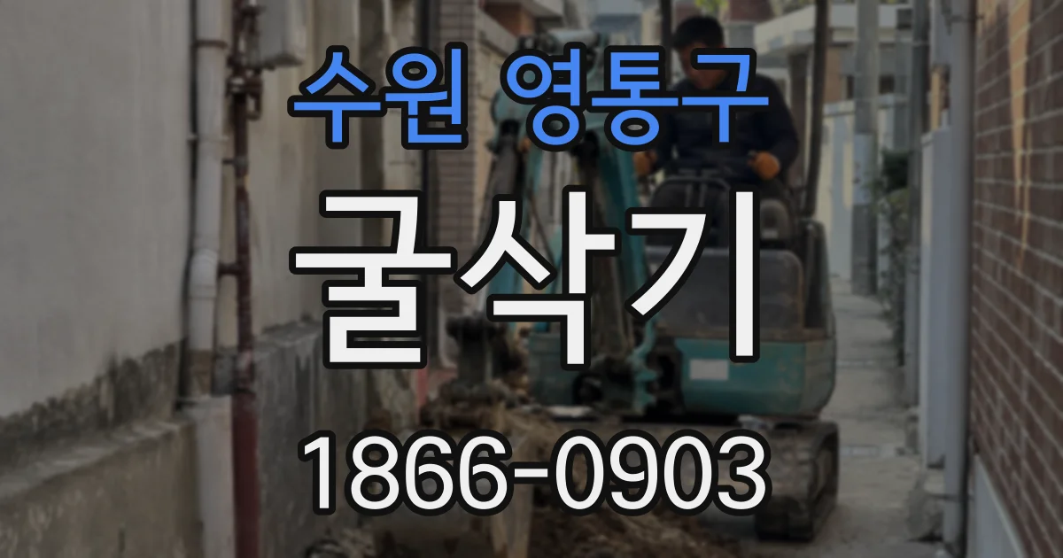 수원 영통구 굴삭기