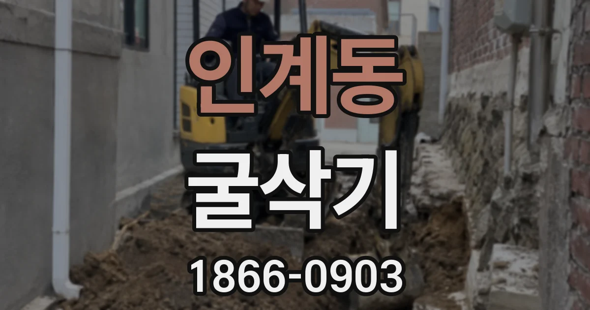 인계동 굴삭기