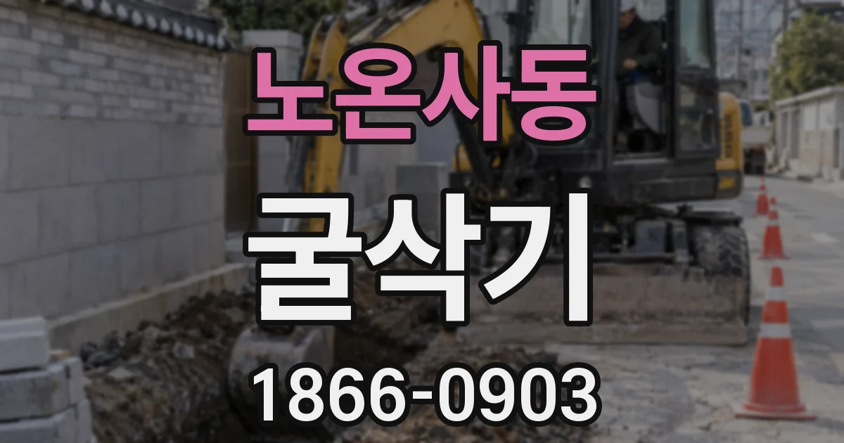노온사동 굴삭기