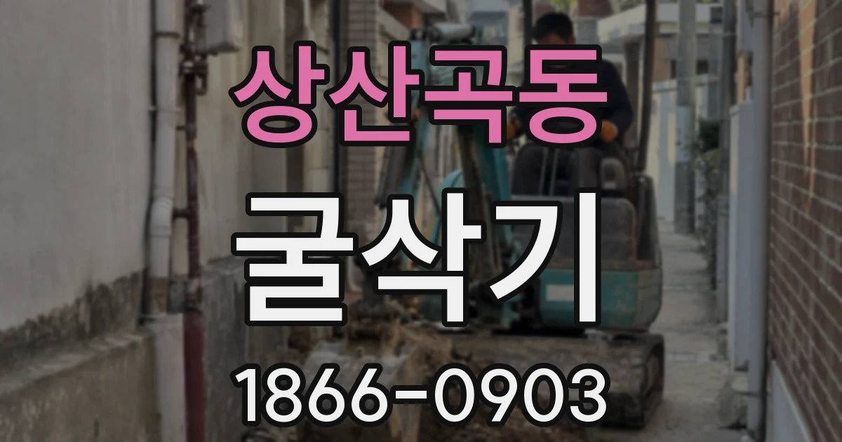 상산곡동 굴삭기