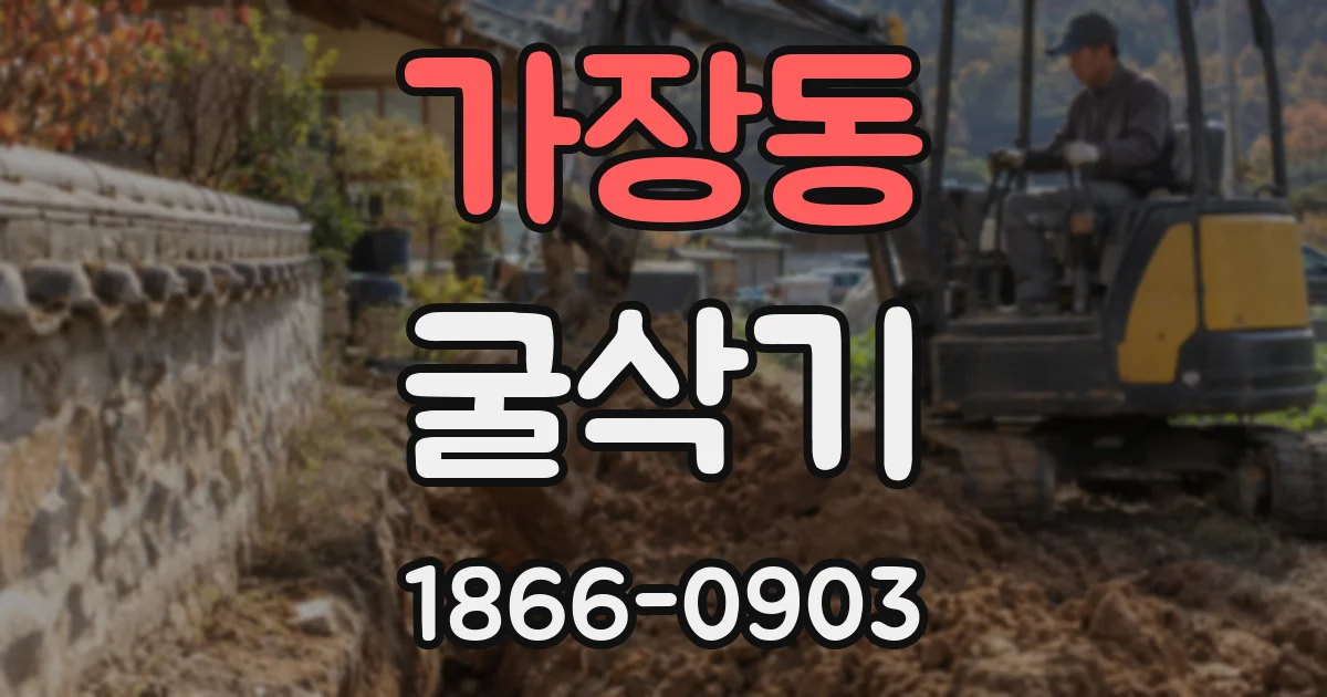 가장동 굴삭기