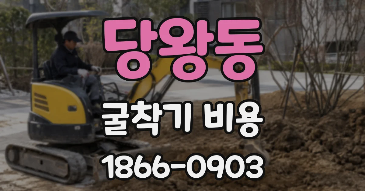 당왕동 굴착기 비용