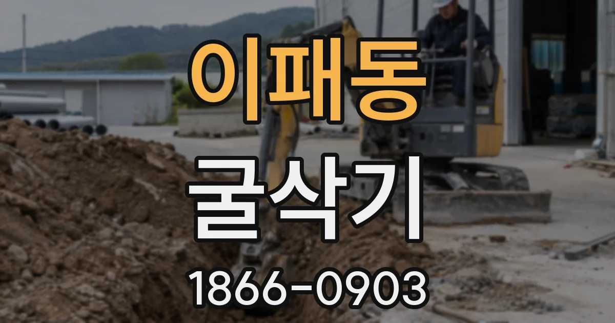 이패동 굴삭기